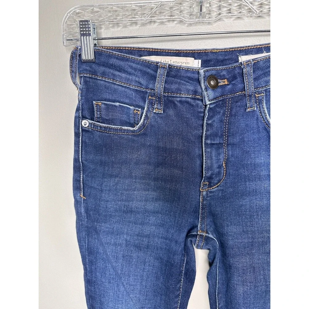 Pilcro Anthropologie‎ Jeans 26 Blue High-Rise Skinny Denim Cotton Stretch